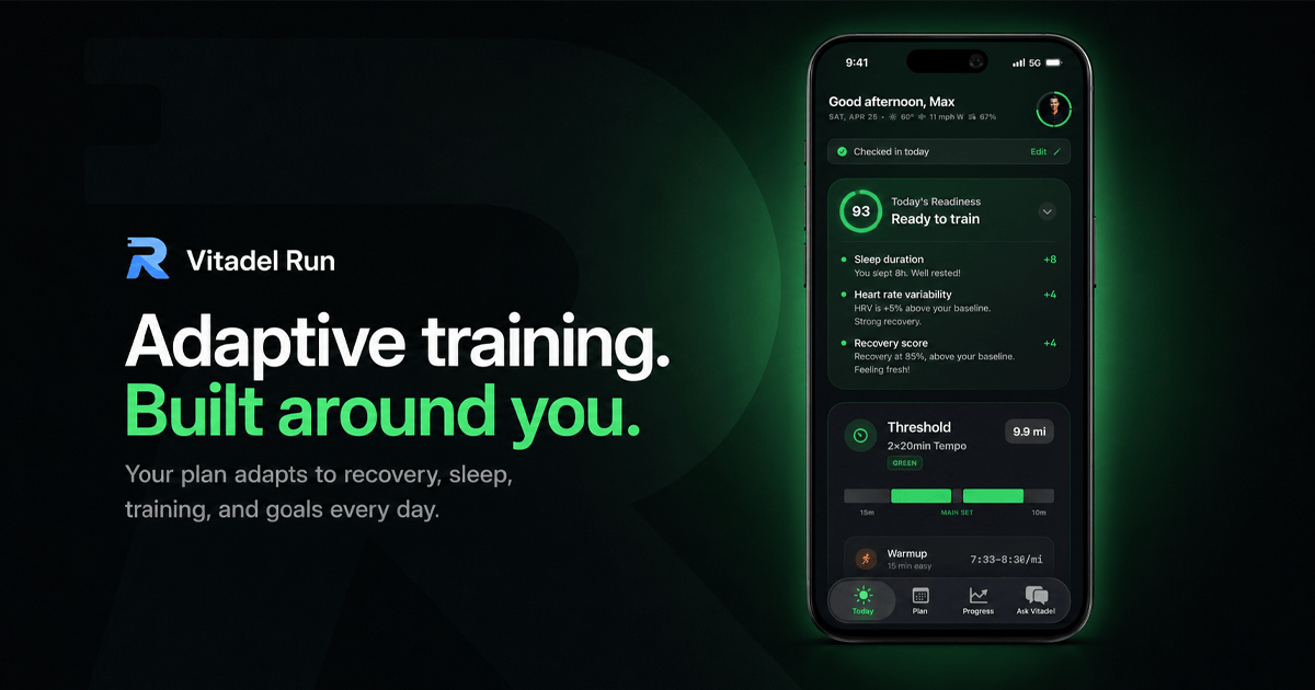Vitadel Run — Training That Knows Your Body